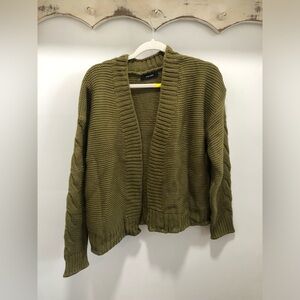 NWOT Green Cardigan